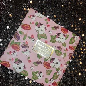 Winky lux eyeshadow palette. It has been swatched.